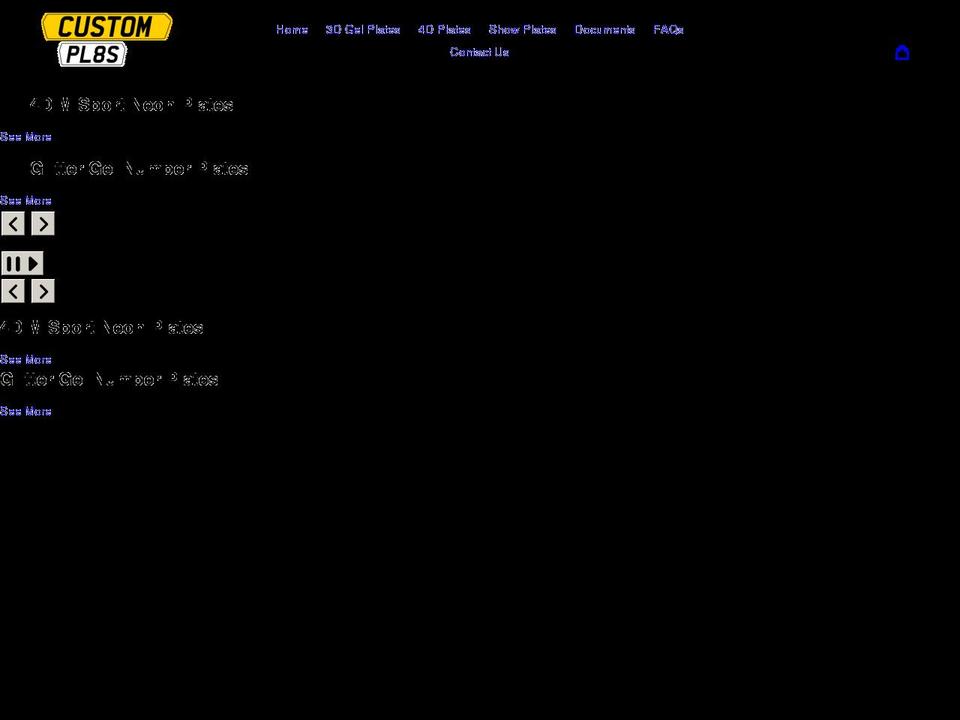 custompl8s.co.uk shopify website screenshot