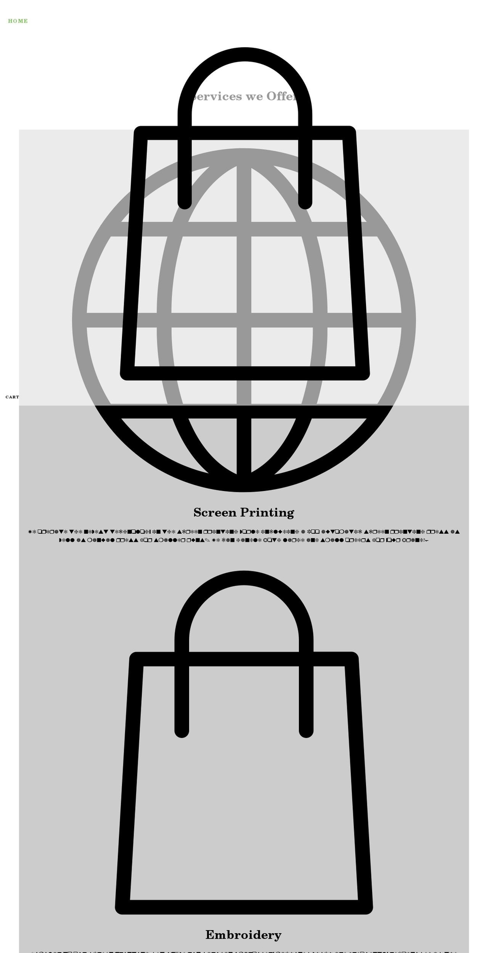 customprintedmaterials.com shopify website screenshot