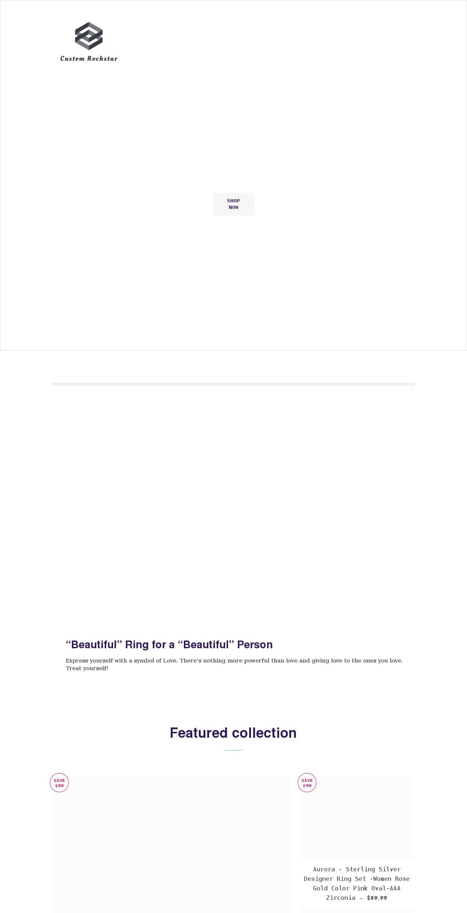 customrockstar.com shopify website screenshot