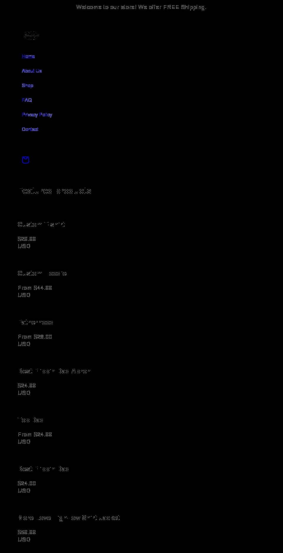 customsbydonyelle.com shopify website screenshot