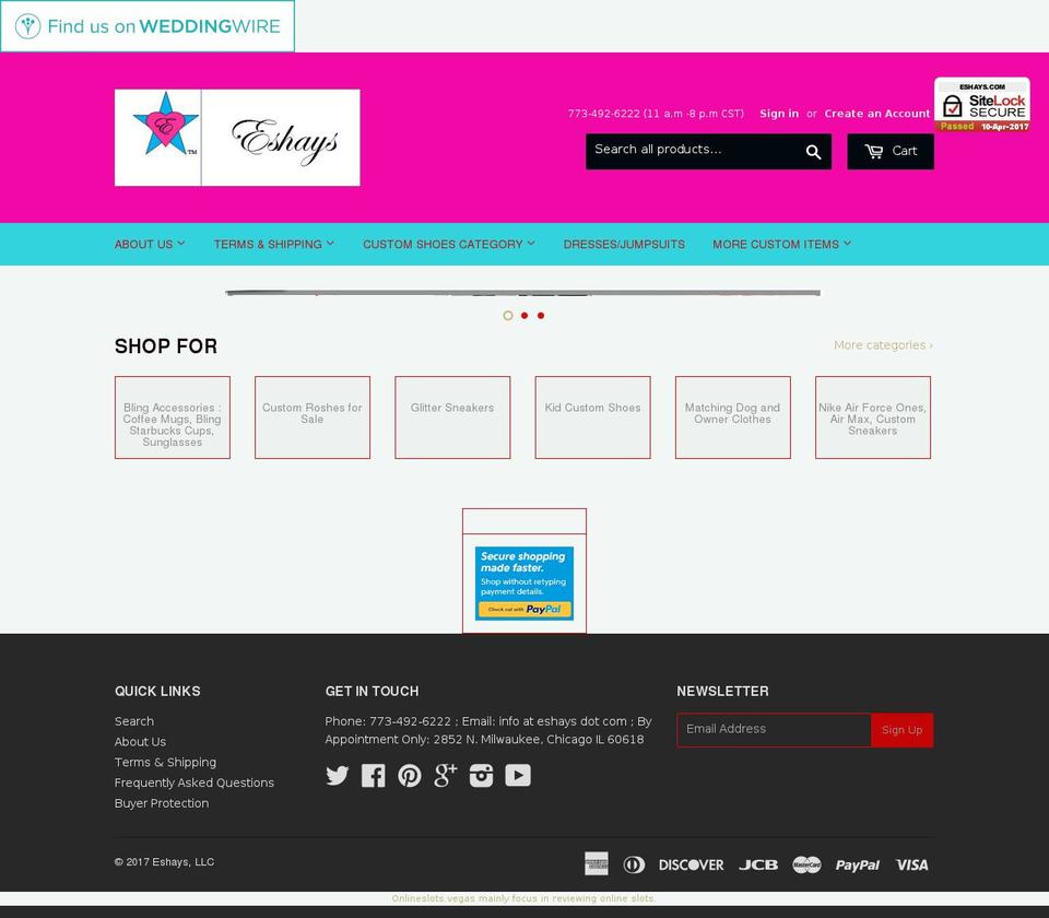 customshoesbiu.com shopify website screenshot