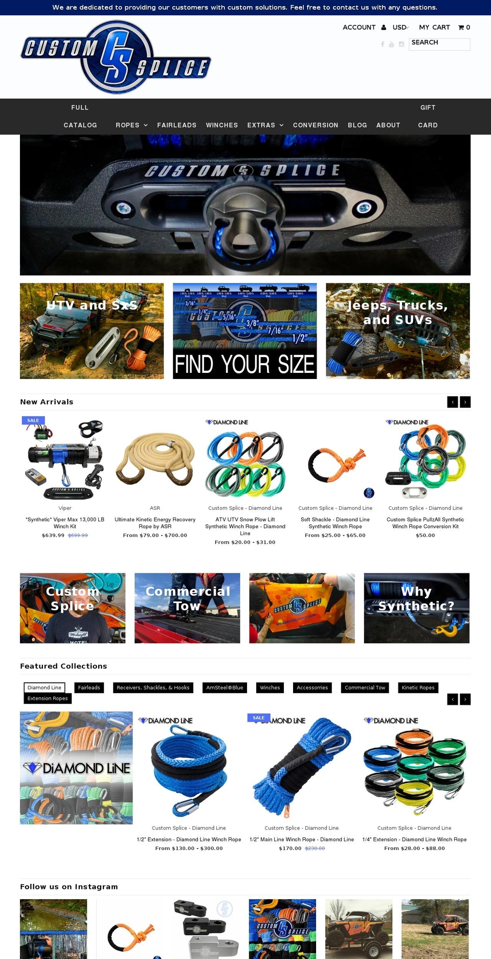 customsplice.com shopify website screenshot