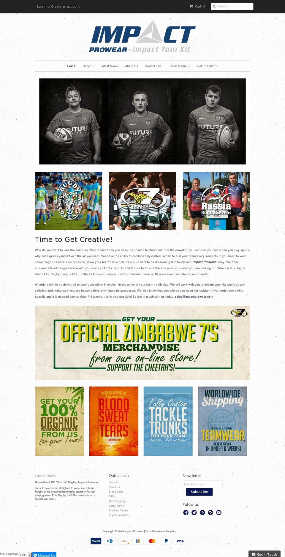 customteamwearkits.com shopify website screenshot