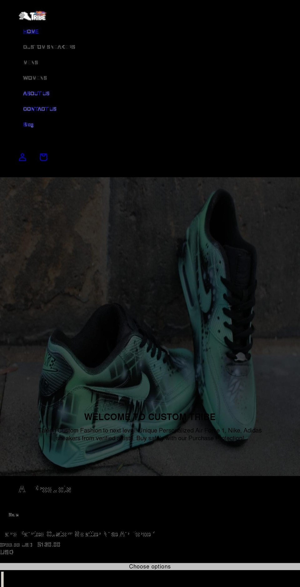 customtribe.com shopify website screenshot