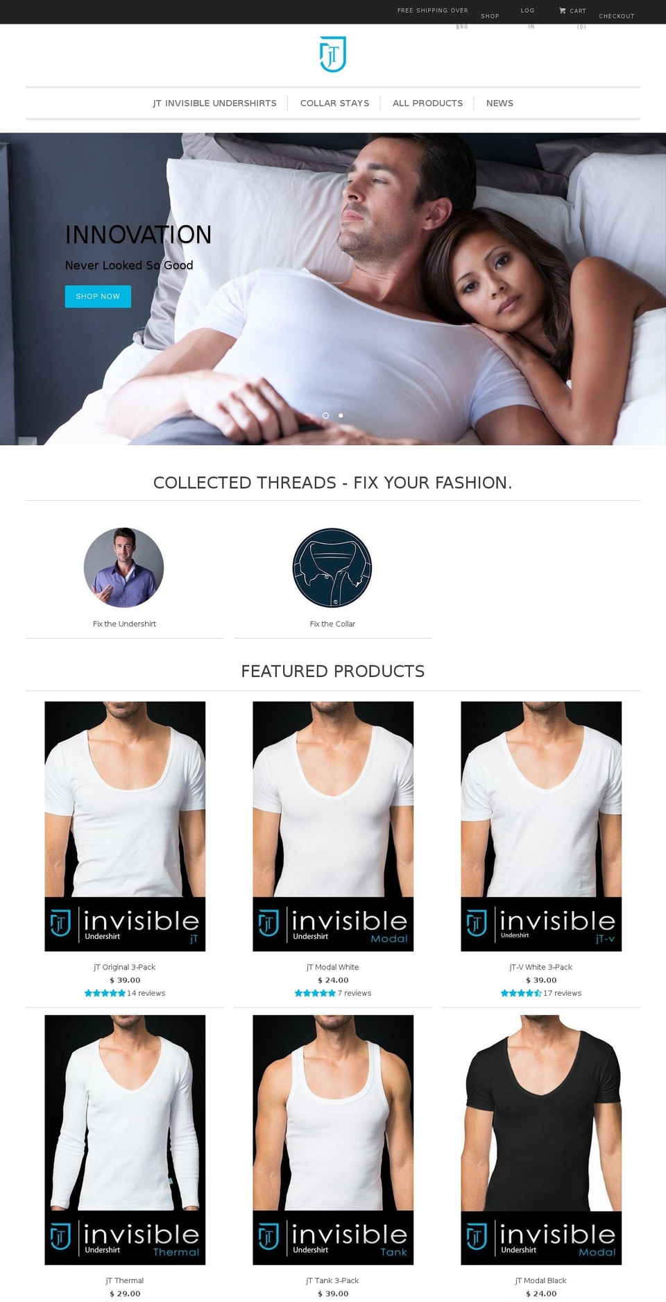 Copy of Responsive 1-2016 Shopify theme site example customundershirts.com