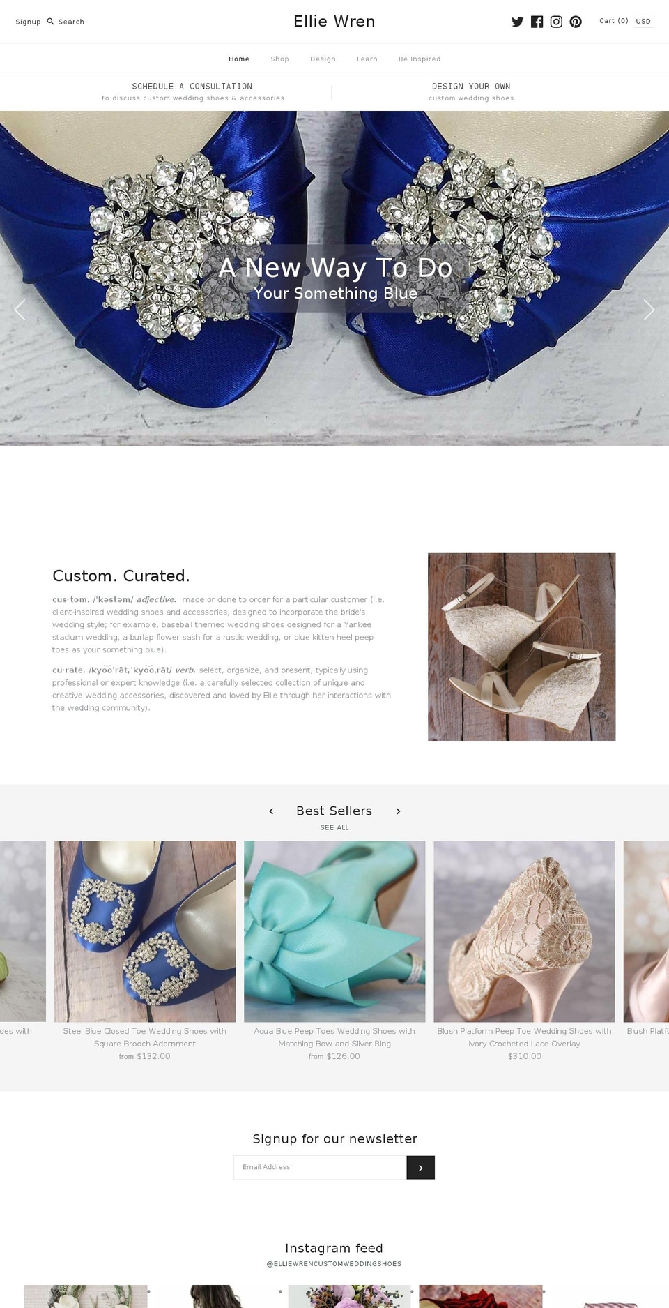 customweddingshoe.com shopify website screenshot