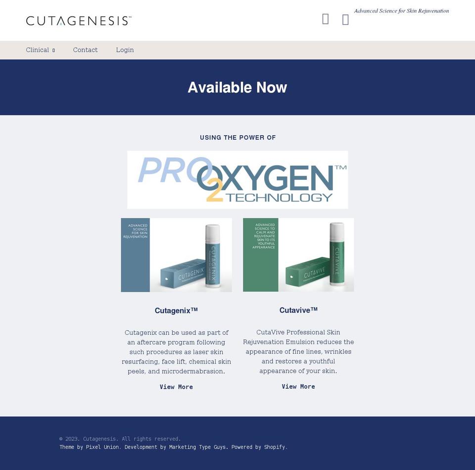 cutagenesis.com shopify website screenshot