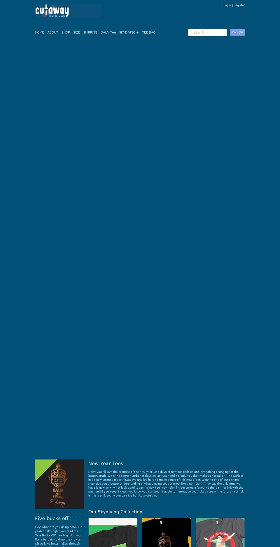 cutawaywear.com — Shopify storefront screenshot