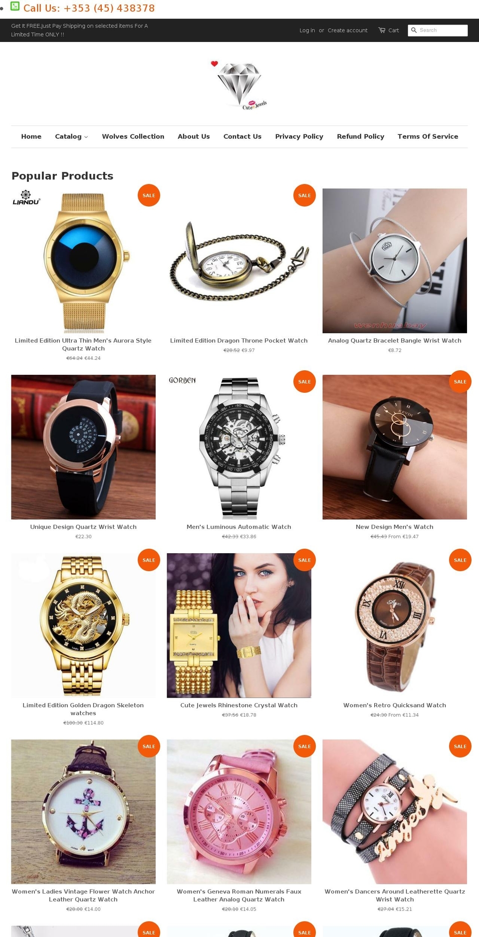cute-jewels.com — Shopify storefront screenshot