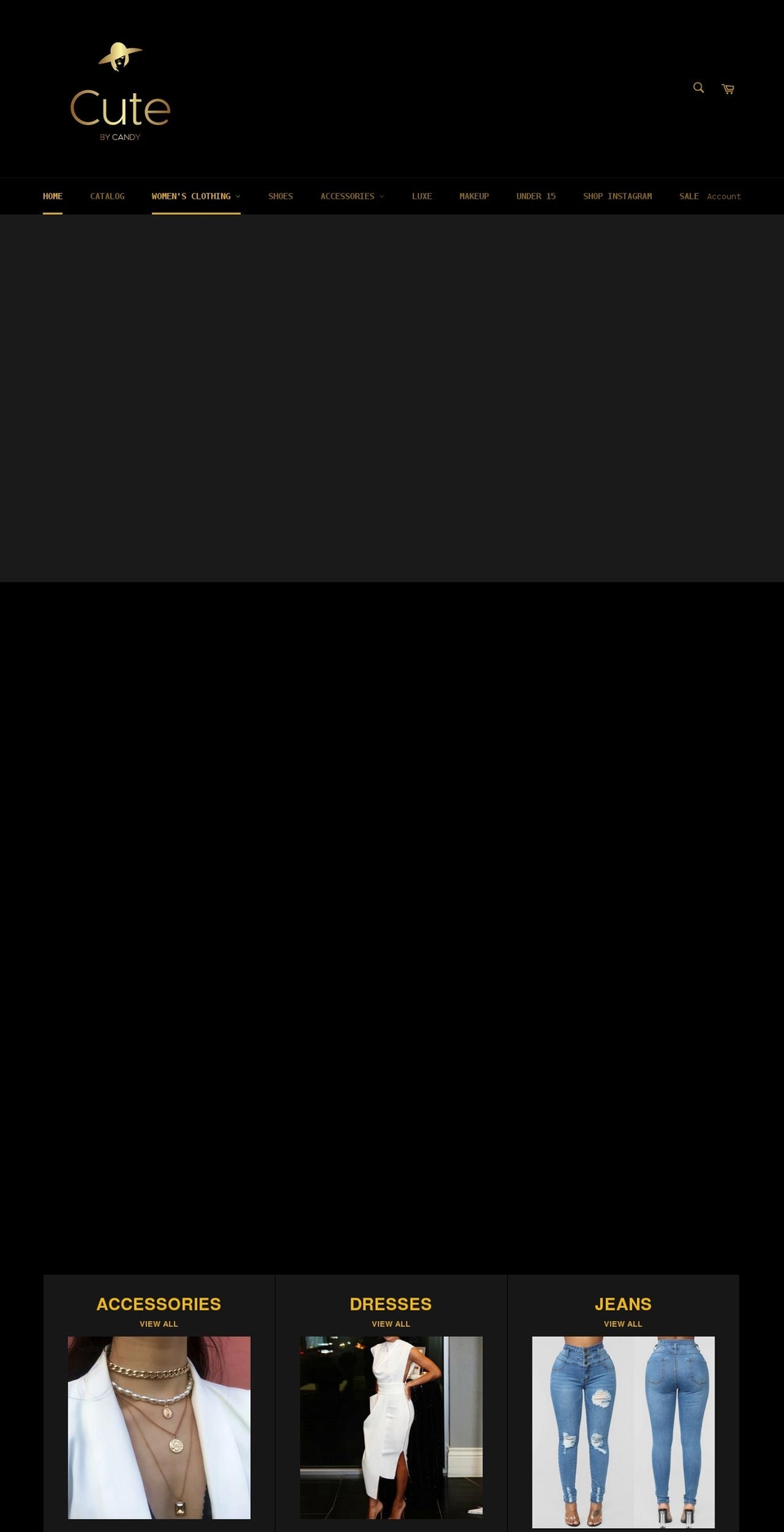 cutebycandy.com shopify website screenshot