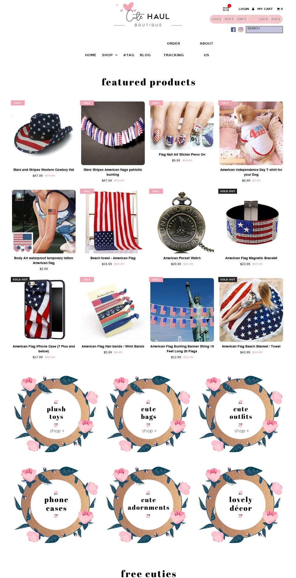 cutehaul.com — Shopify storefront screenshot