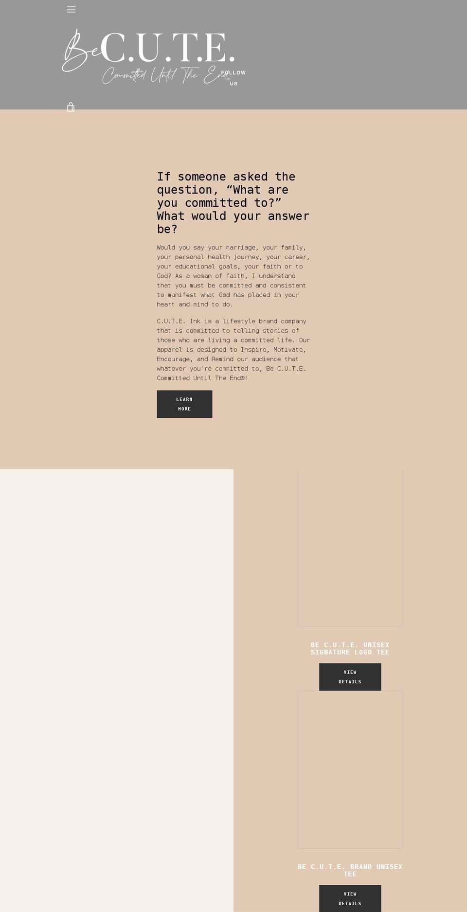 cuteinkllc.com shopify website screenshot