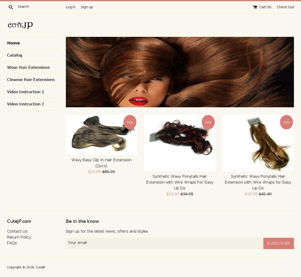 cutejp.com — Shopify storefront screenshot