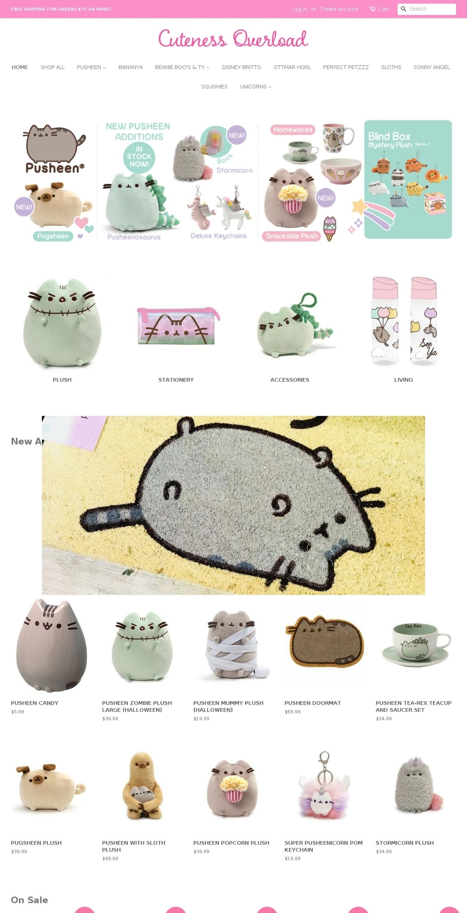 cutenessoverload.com.au shopify website screenshot