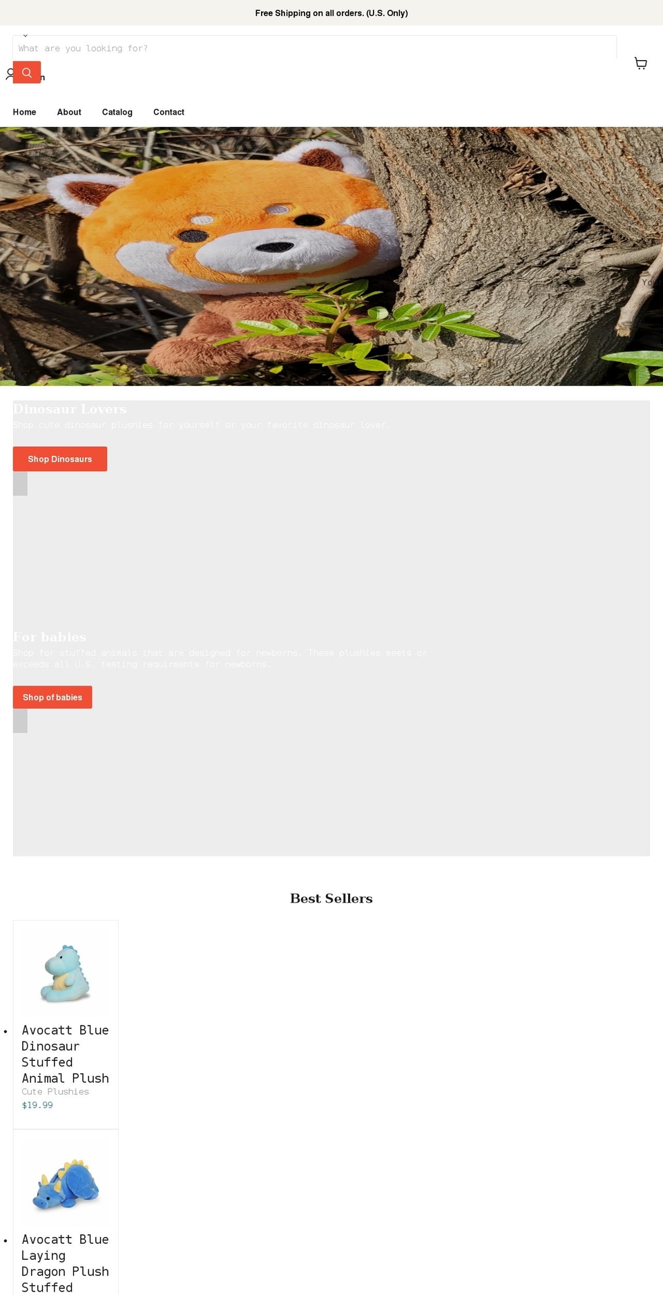 cuteplushies.com shopify website screenshot