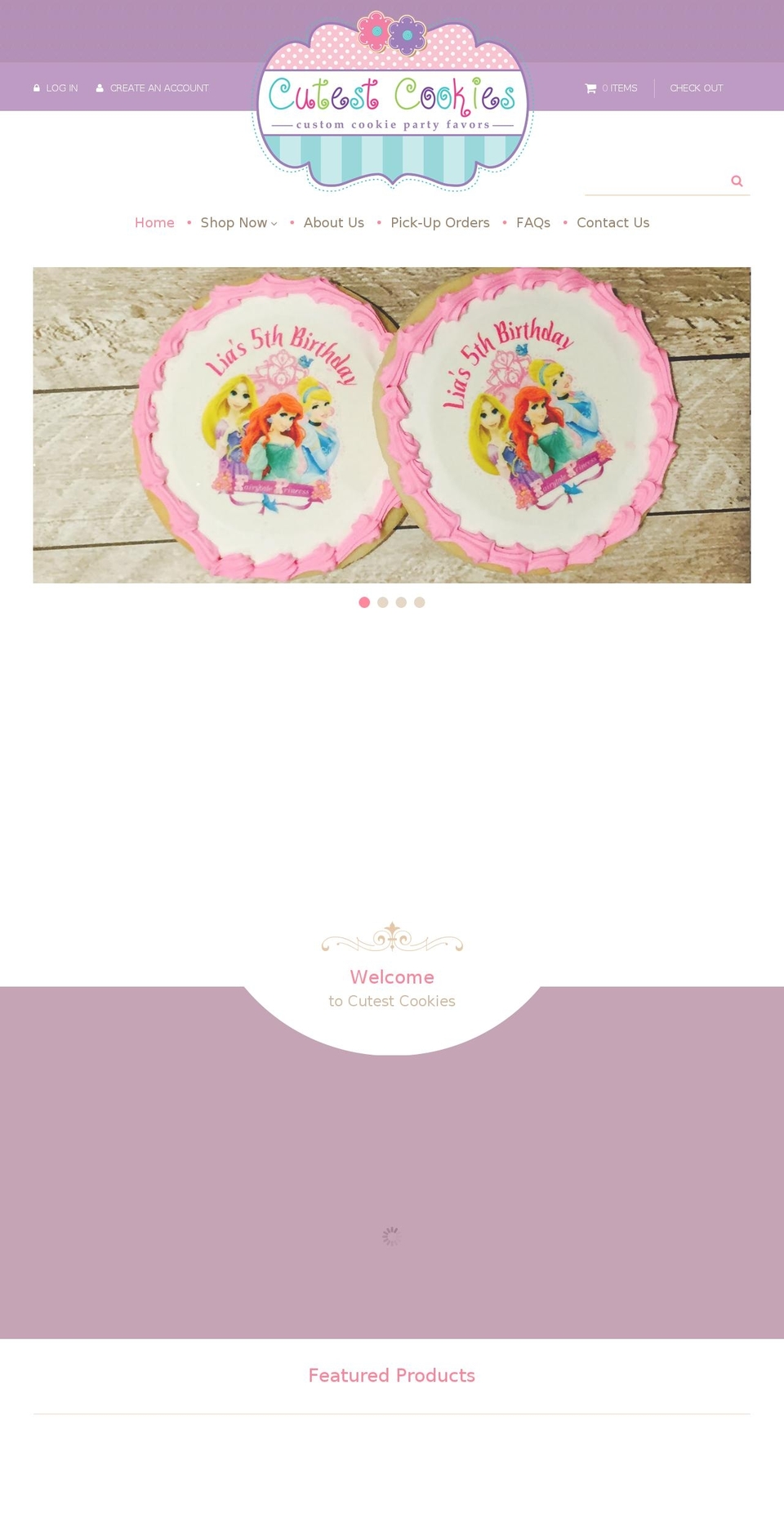 Zapiet Shopify theme site example cutestcookies.com