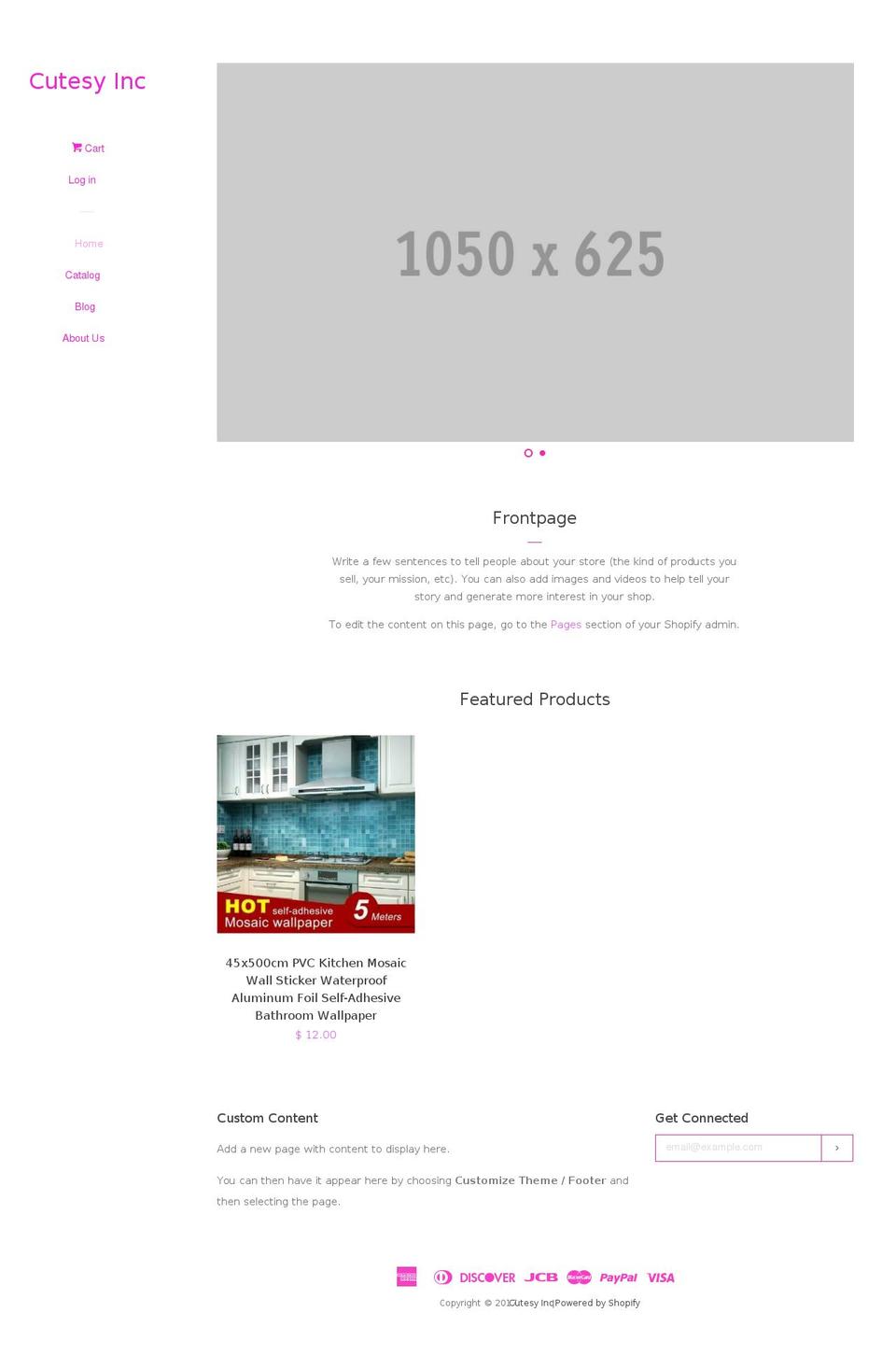 cutesyinc.com shopify website screenshot