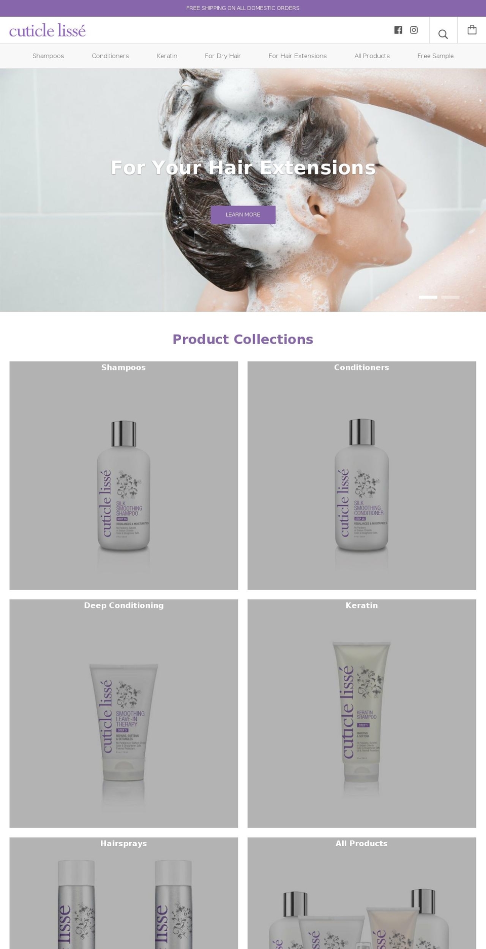 cuticlelisse.com shopify website screenshot
