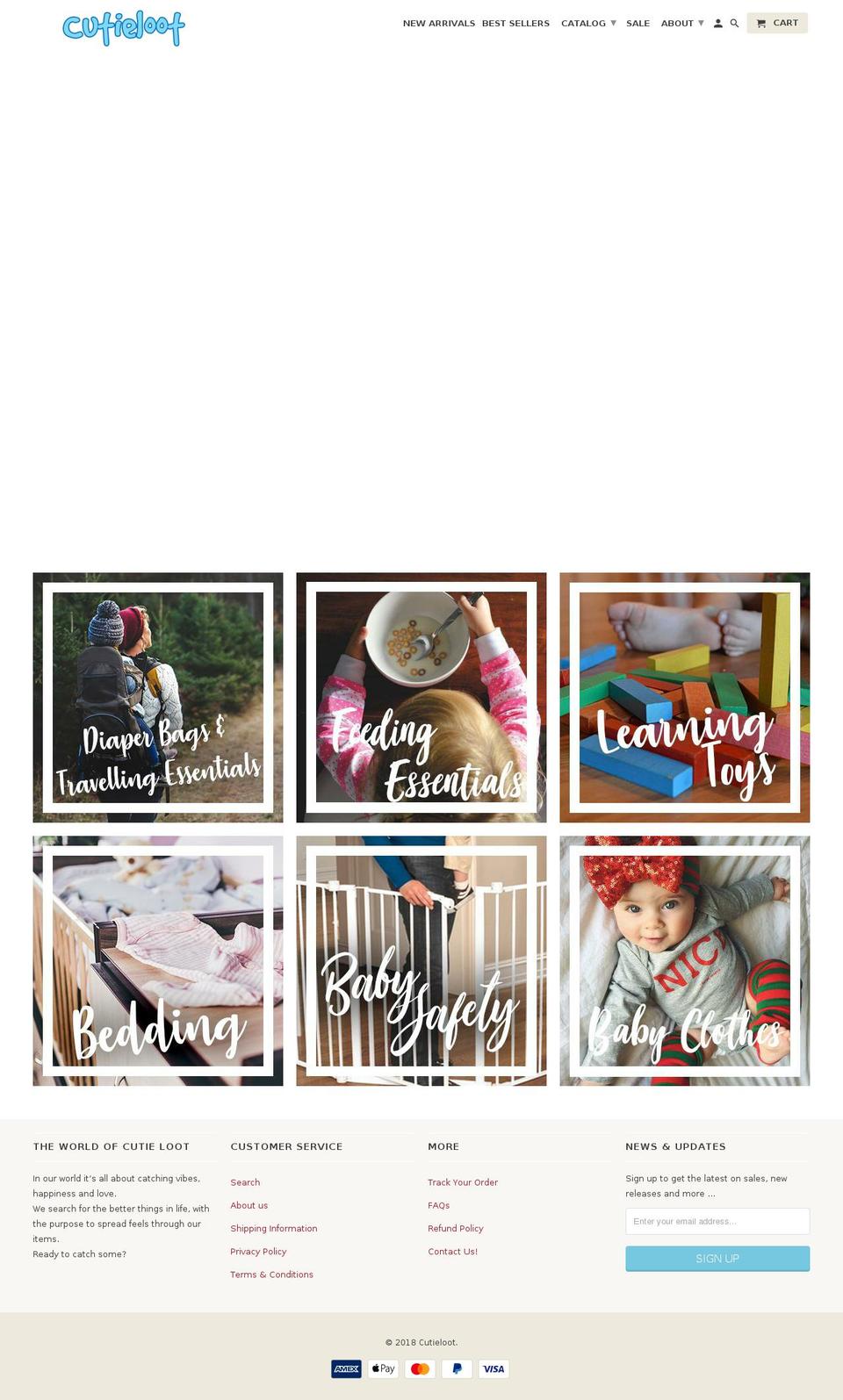 cutieloot.com shopify website screenshot