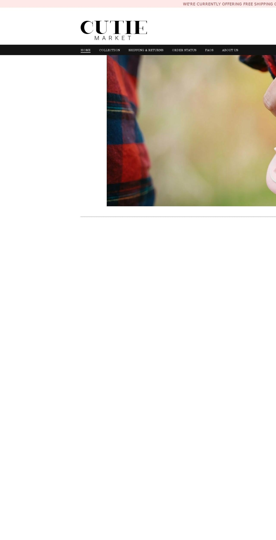 cutiemarket.com — Shopify storefront screenshot