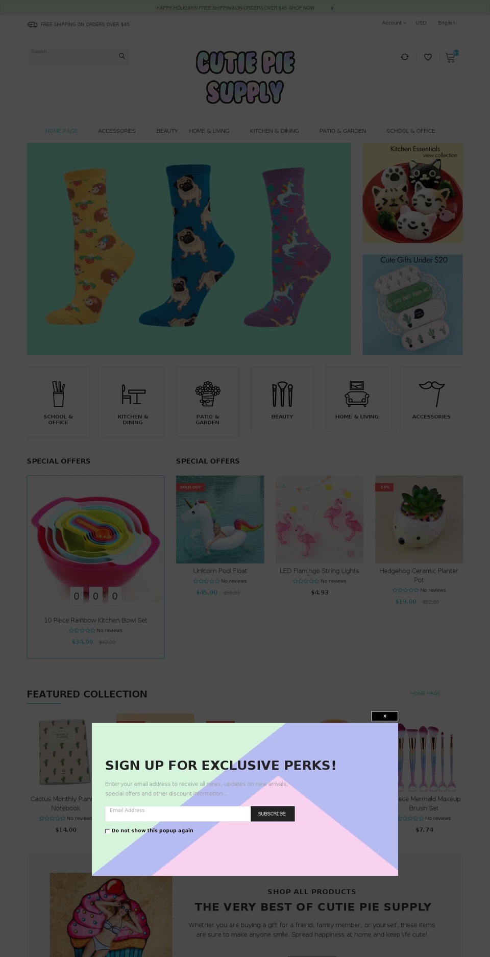 cutiepiesupply.com — Shopify storefront screenshot