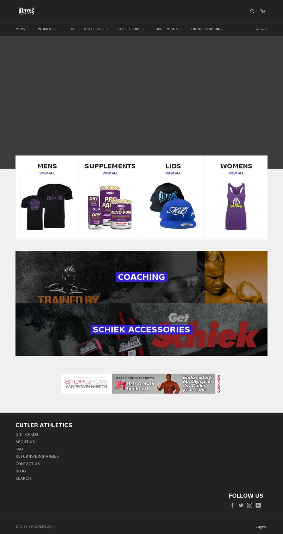 cutler-supplements.com — Shopify storefront screenshot