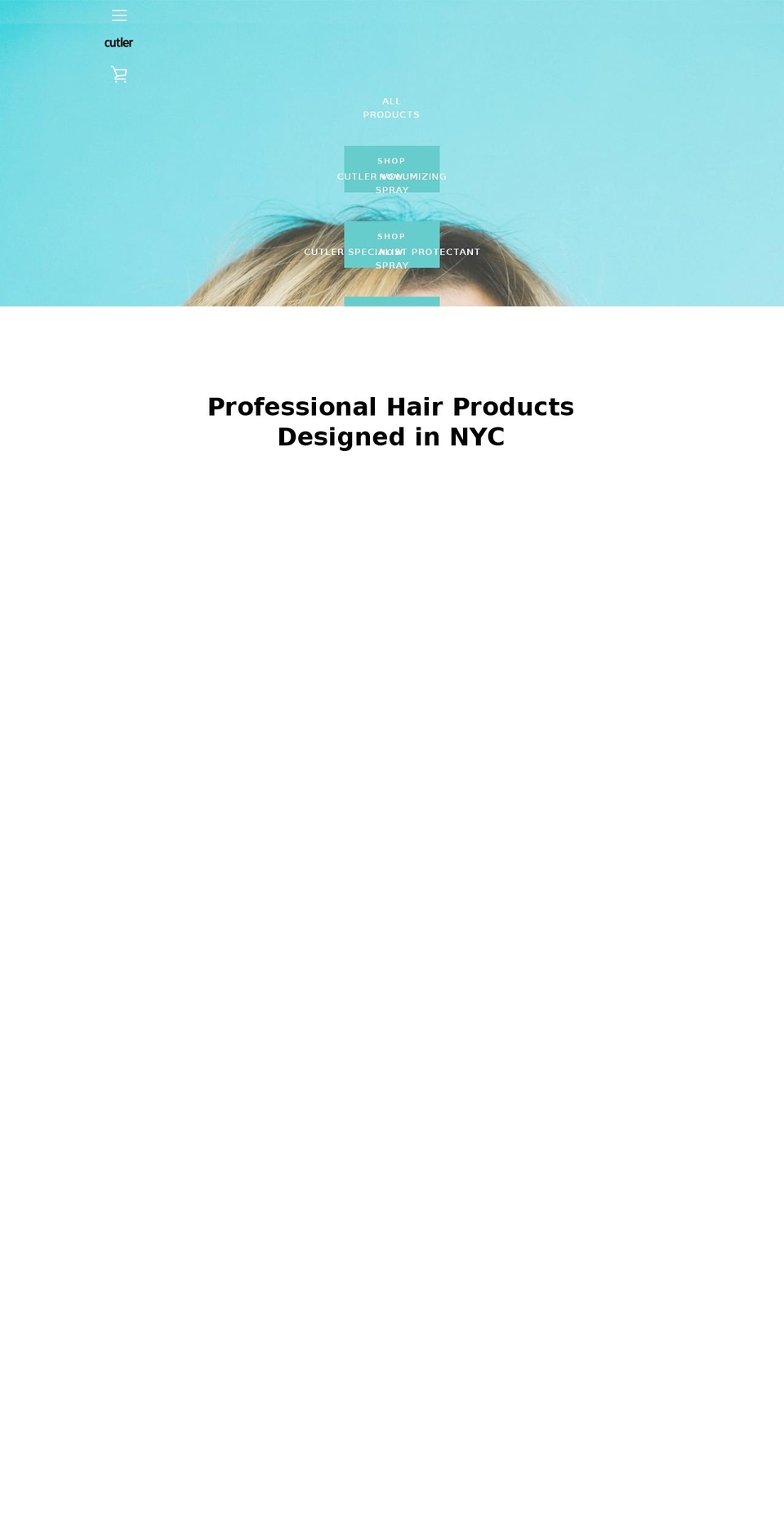 cutlershop.com shopify website screenshot