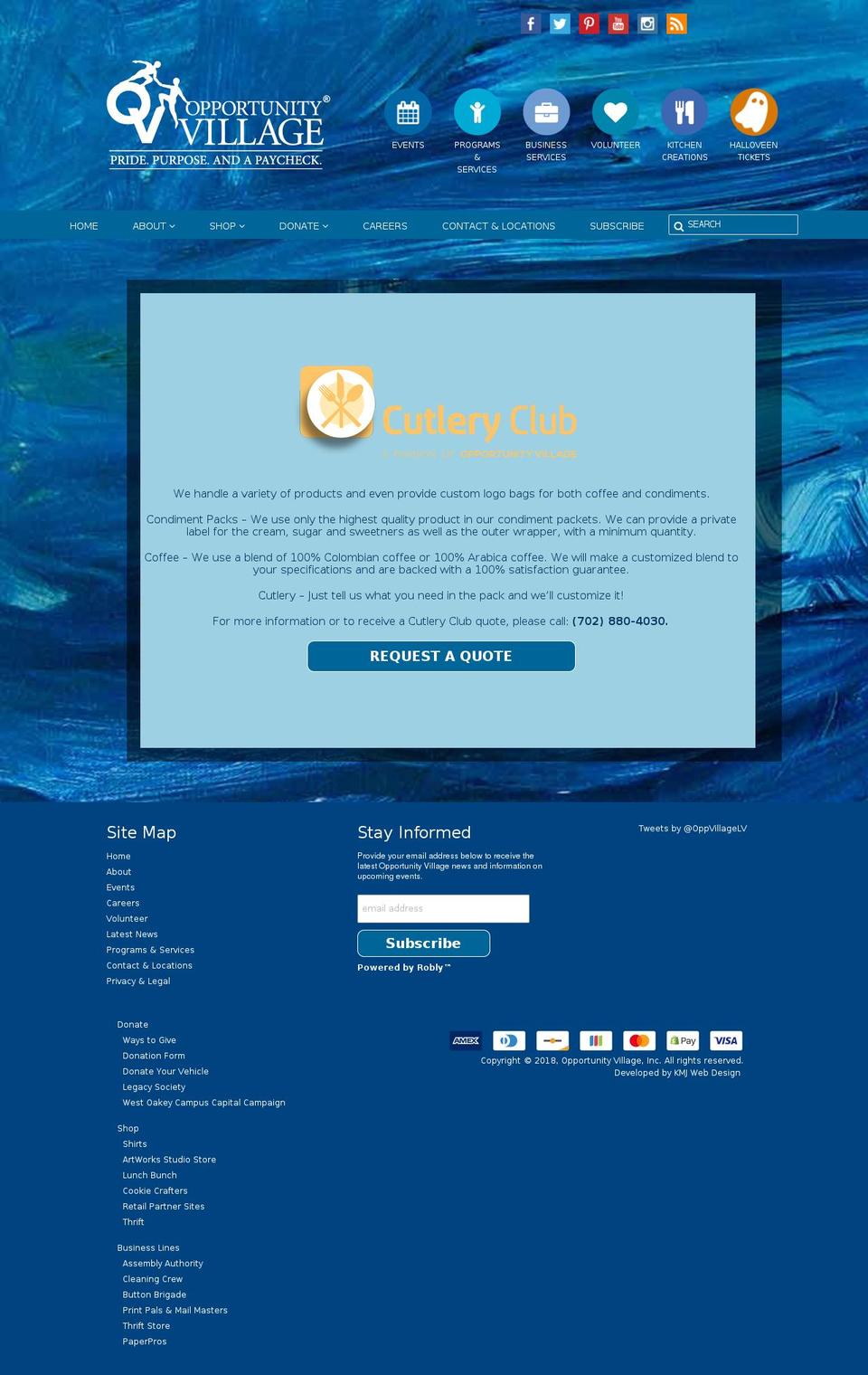 cutleryclublv.com — Shopify storefront screenshot