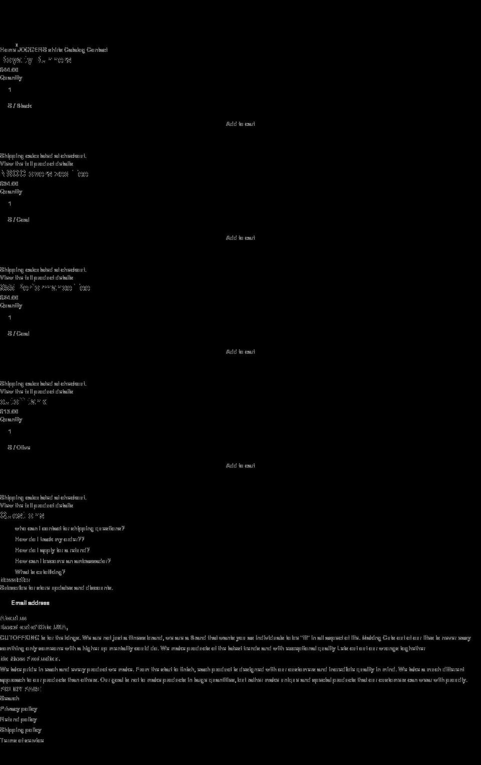 cutoffking.com shopify website screenshot