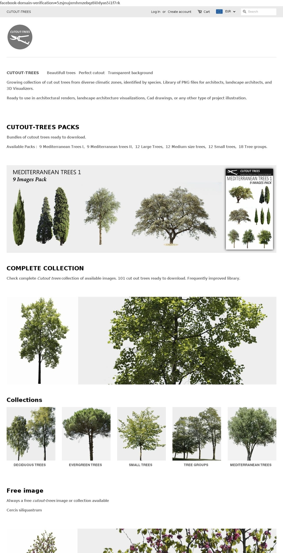 cutout-trees.myshopify.com shopify website screenshot