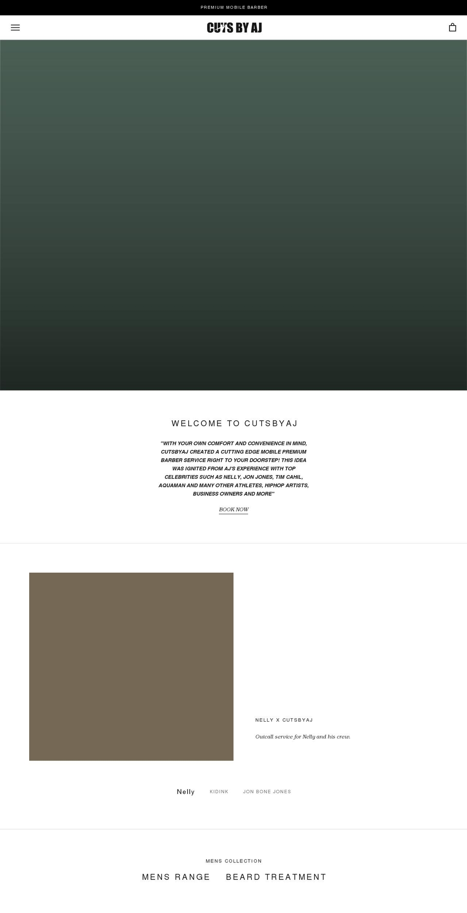 cutsbyaj.com.au shopify website screenshot