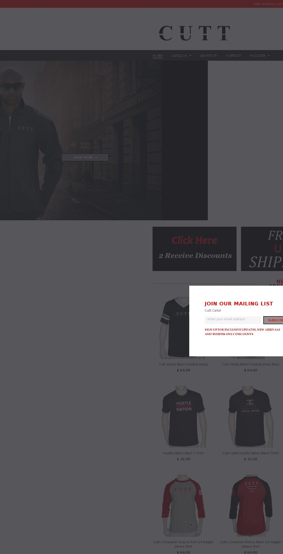 cuttcartel.net shopify website screenshot