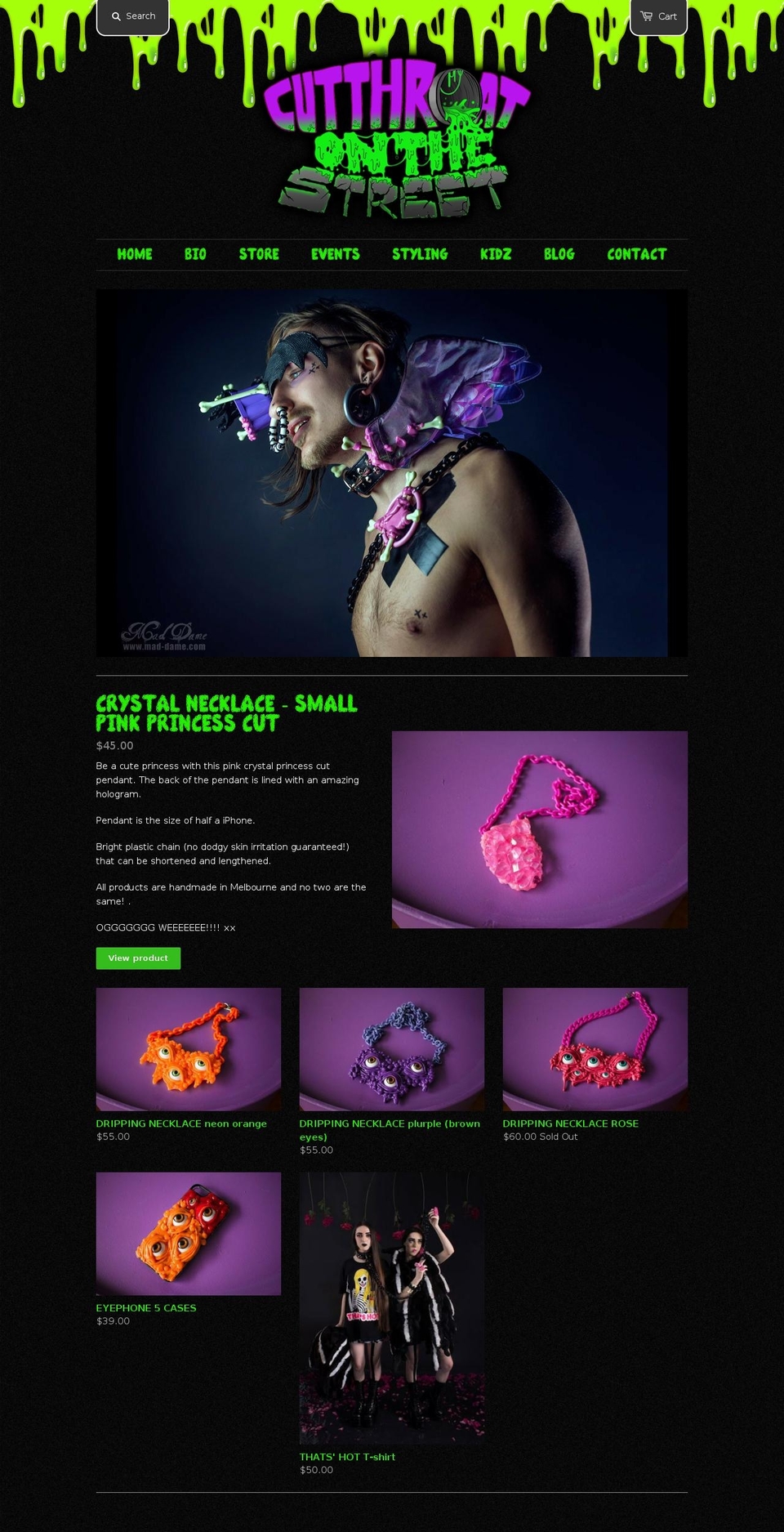 cutthroatonthestreet.com shopify website screenshot