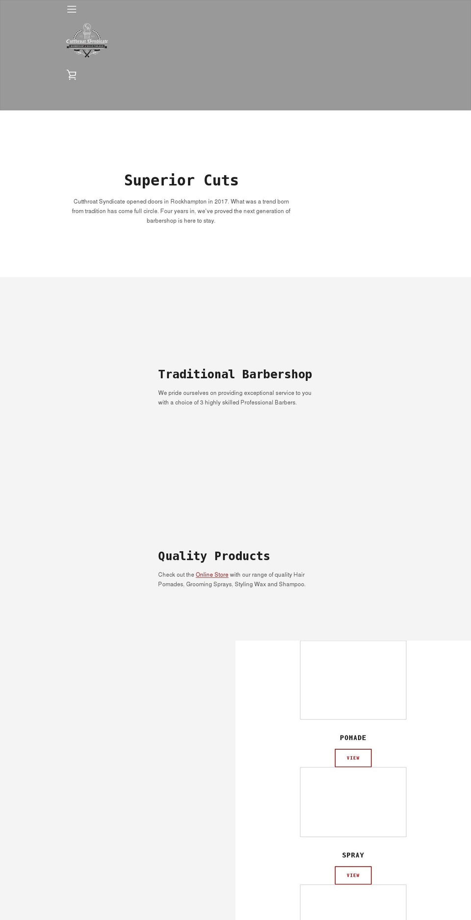 cutthroatsyndicate.com.au shopify website screenshot