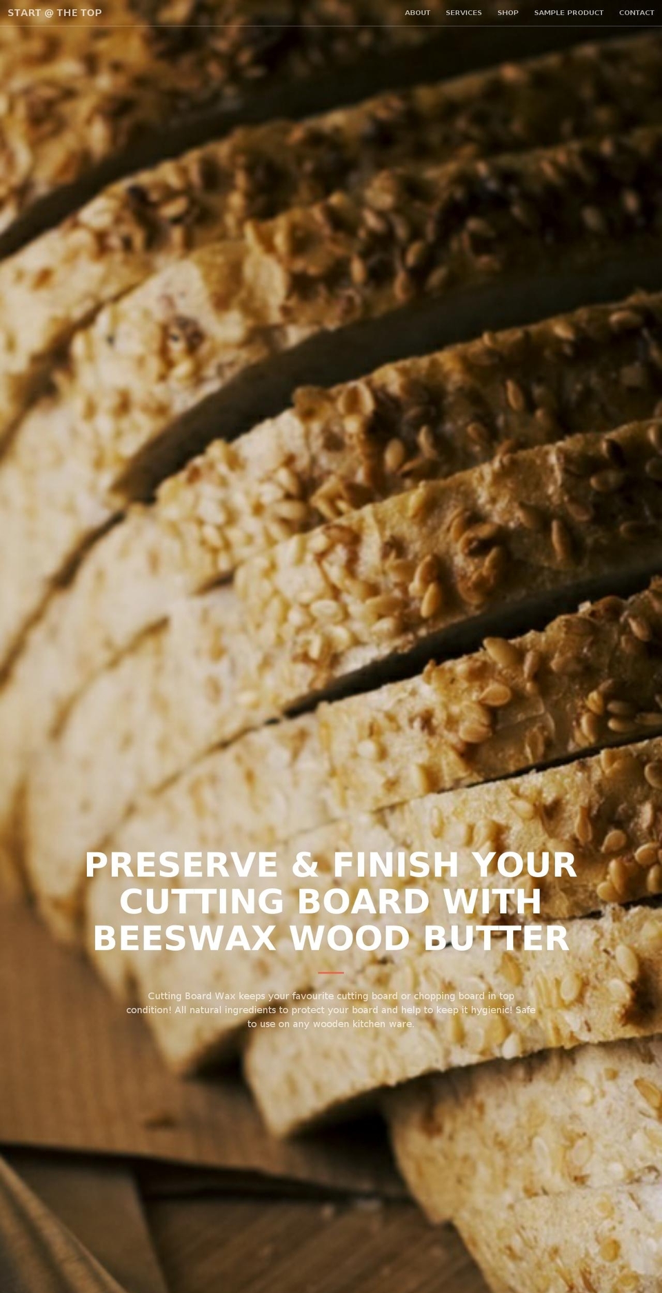 cuttingboardwax.com — Shopify storefront screenshot