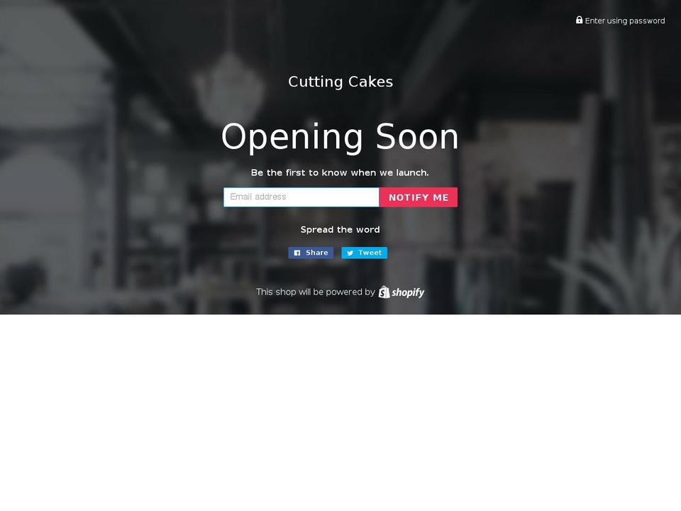 cuttingcakes.com — Shopify storefront screenshot