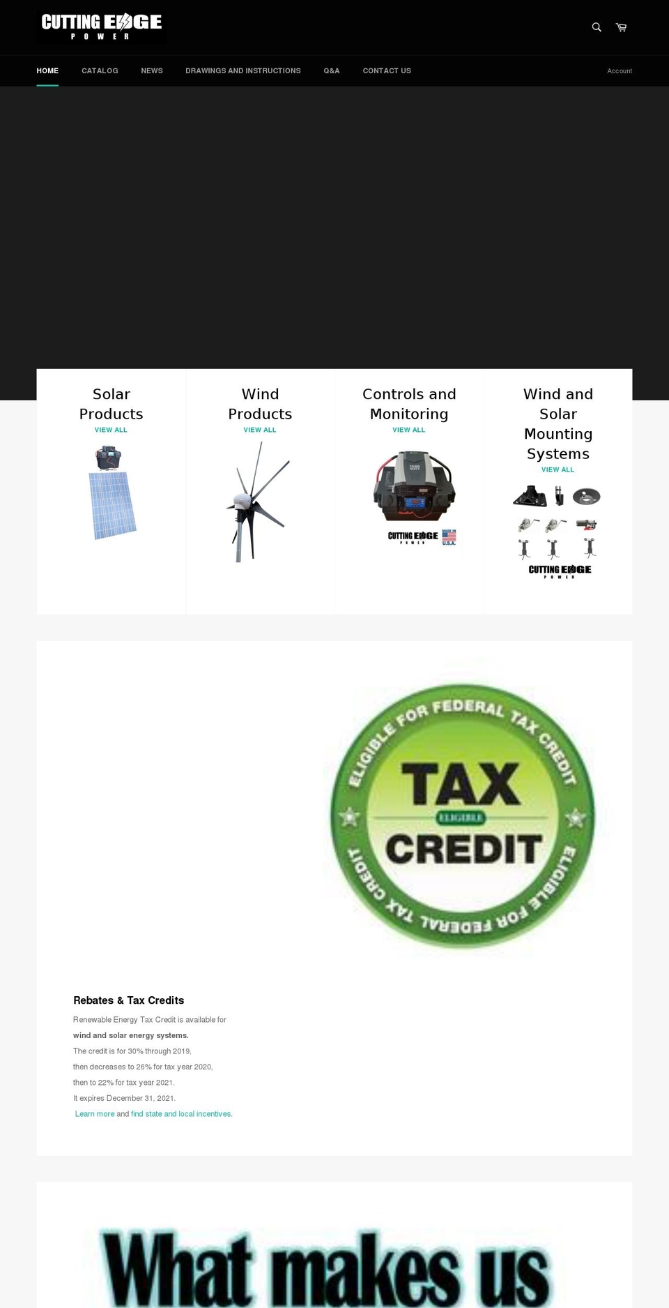 cuttingedgepower.com — Shopify storefront screenshot