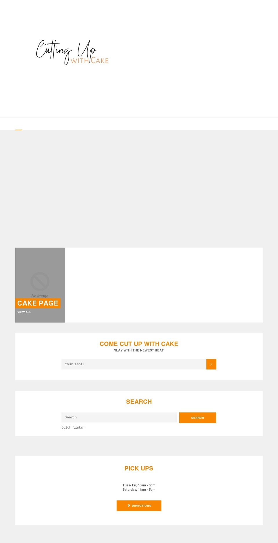 cuttingupwithcake.com shopify website screenshot