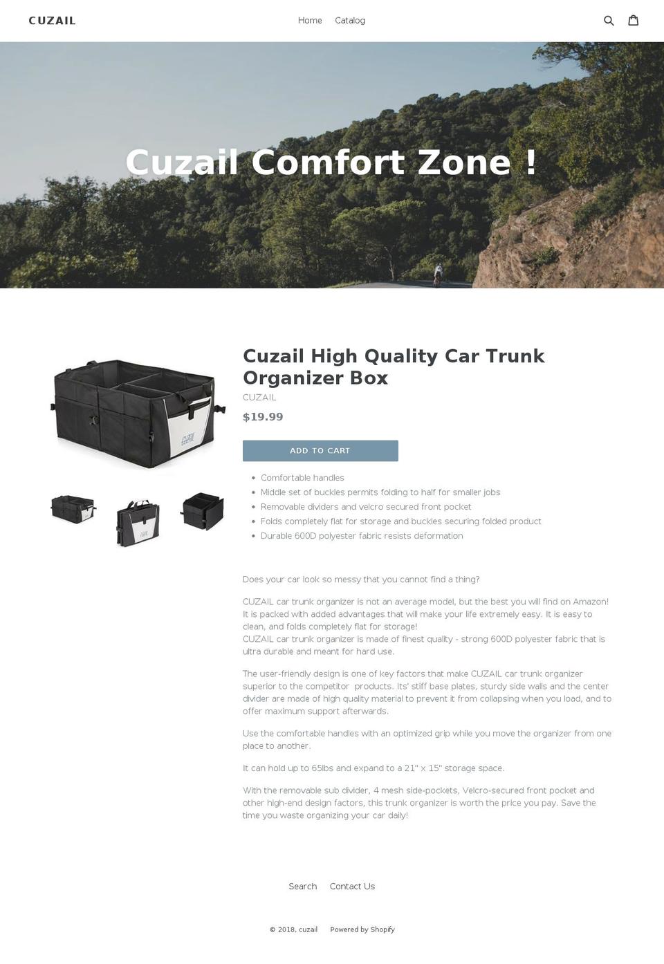 cuzail.com — Shopify storefront screenshot