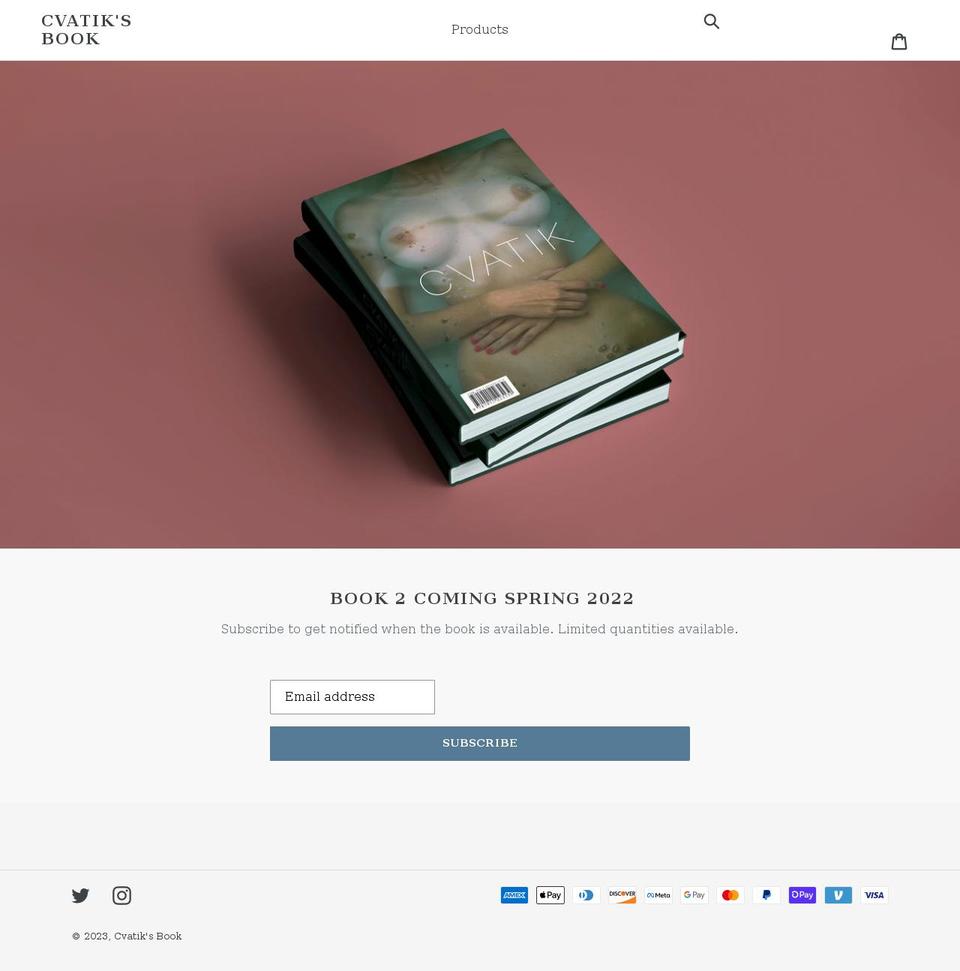 cvatikbook.com shopify website screenshot