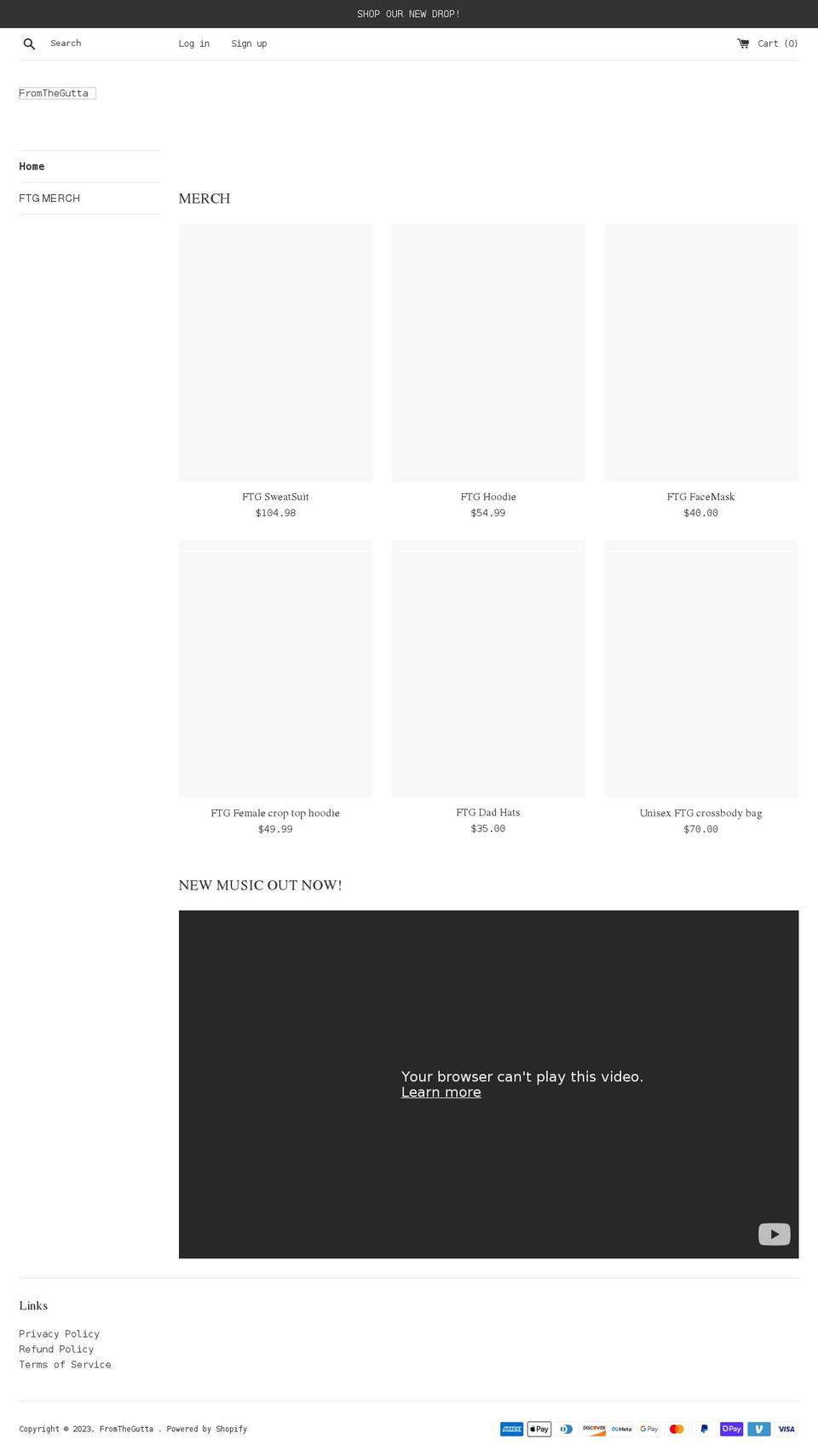 cvboykilla.com shopify website screenshot