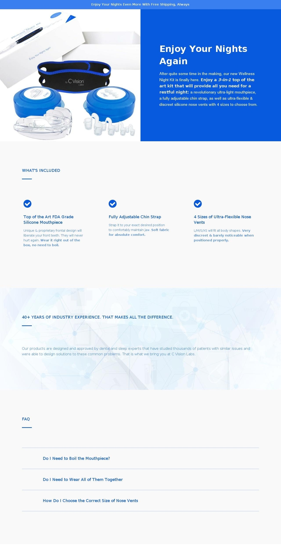 cvisionlabs.com — Shopify storefront screenshot