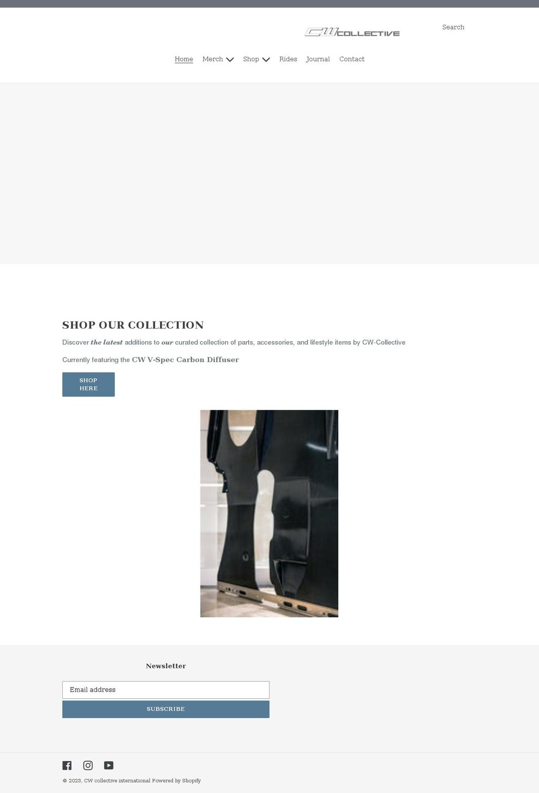 cw-collective.com shopify website screenshot