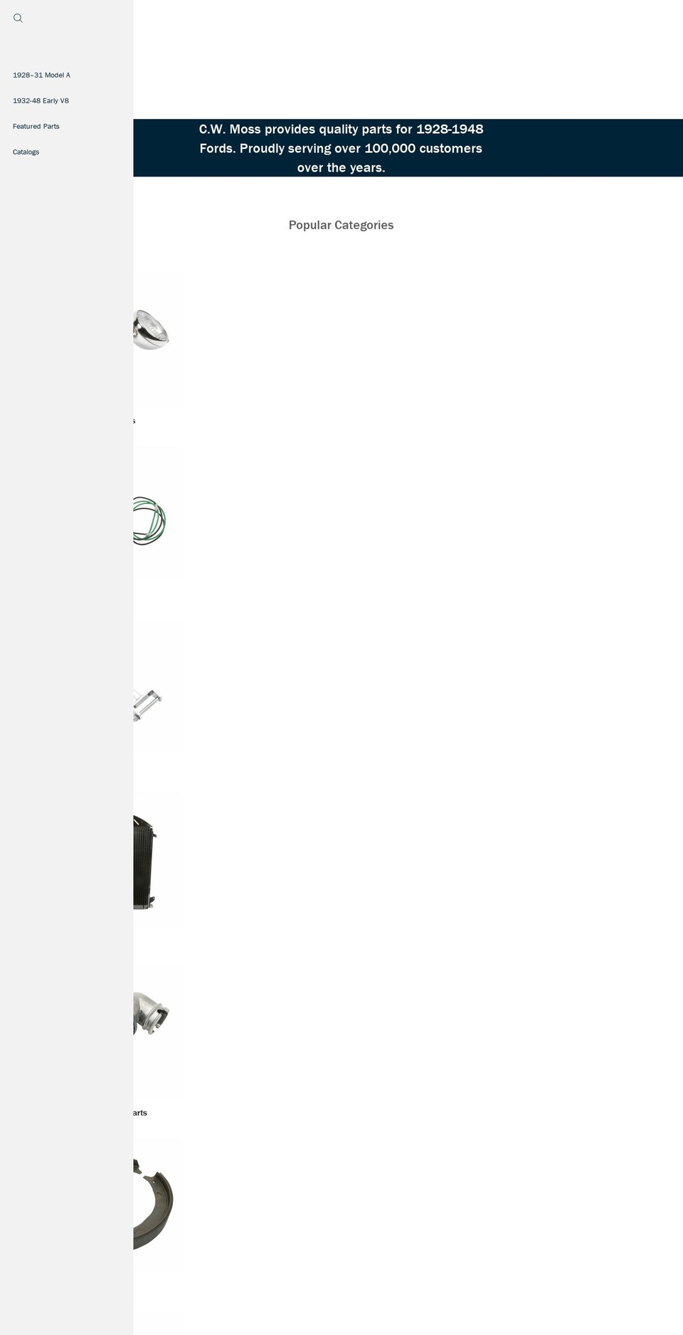 cwmoss.com shopify website screenshot
