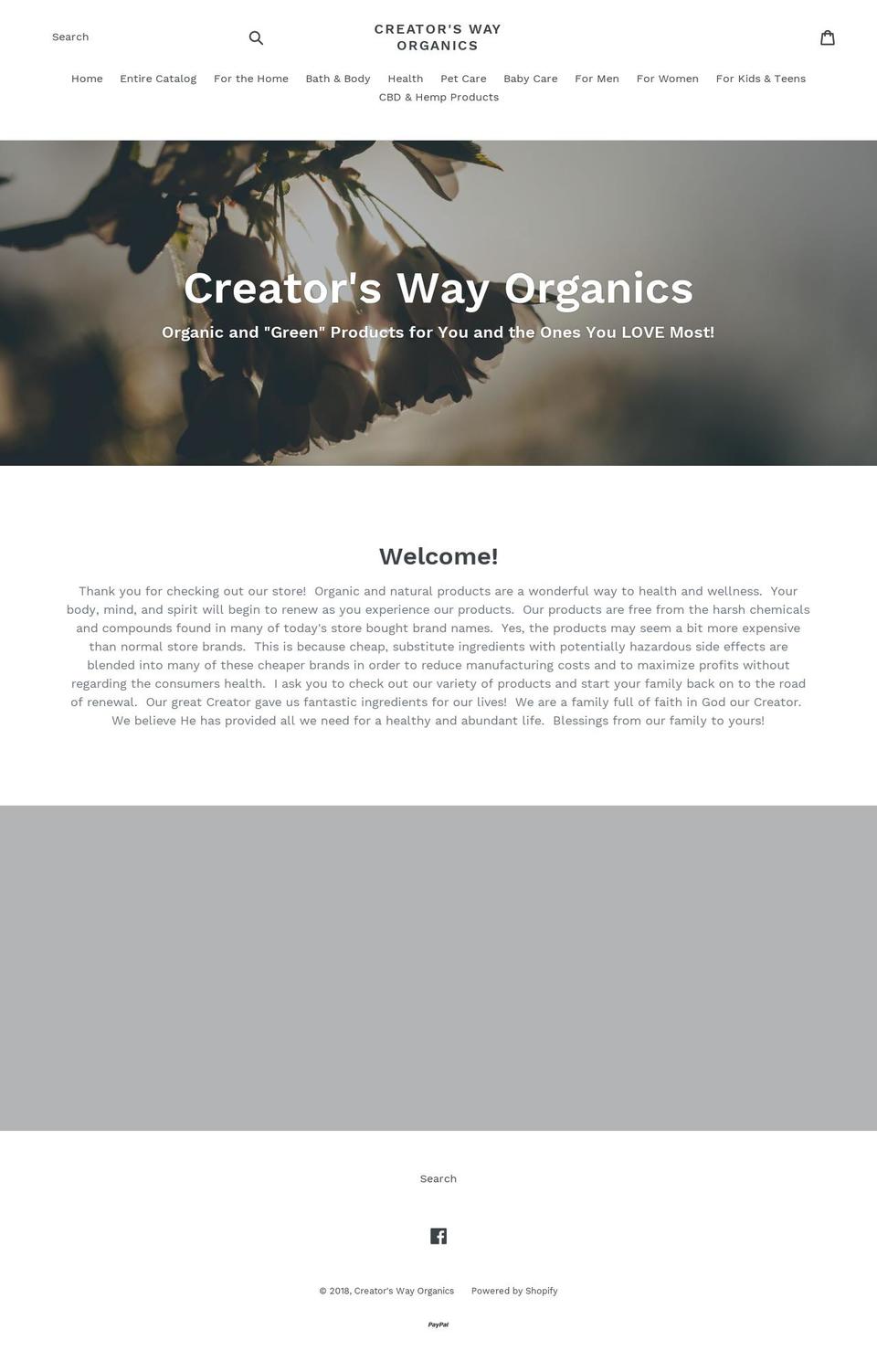 cworganic.com — Shopify storefront screenshot