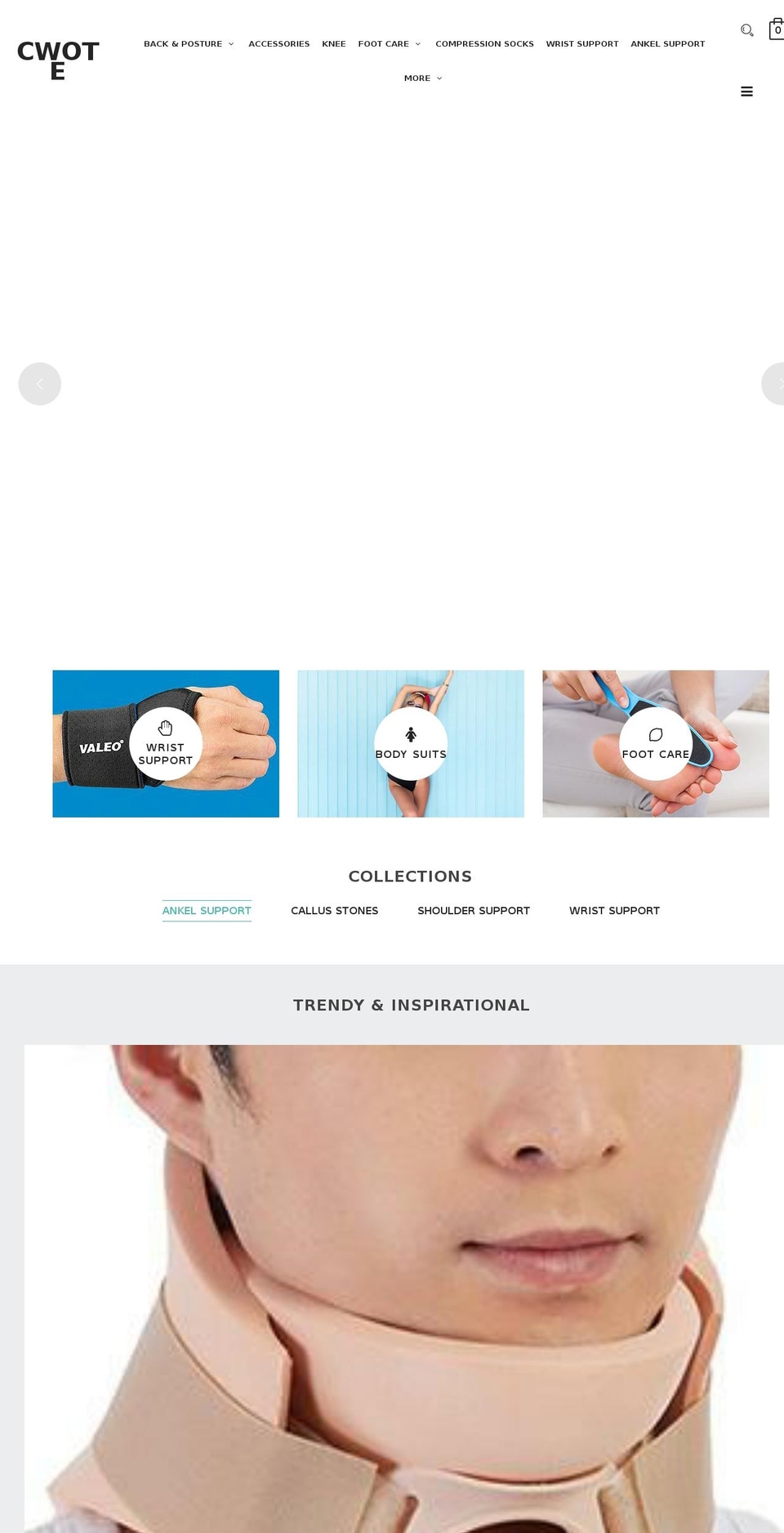 cwote.com shopify website screenshot
