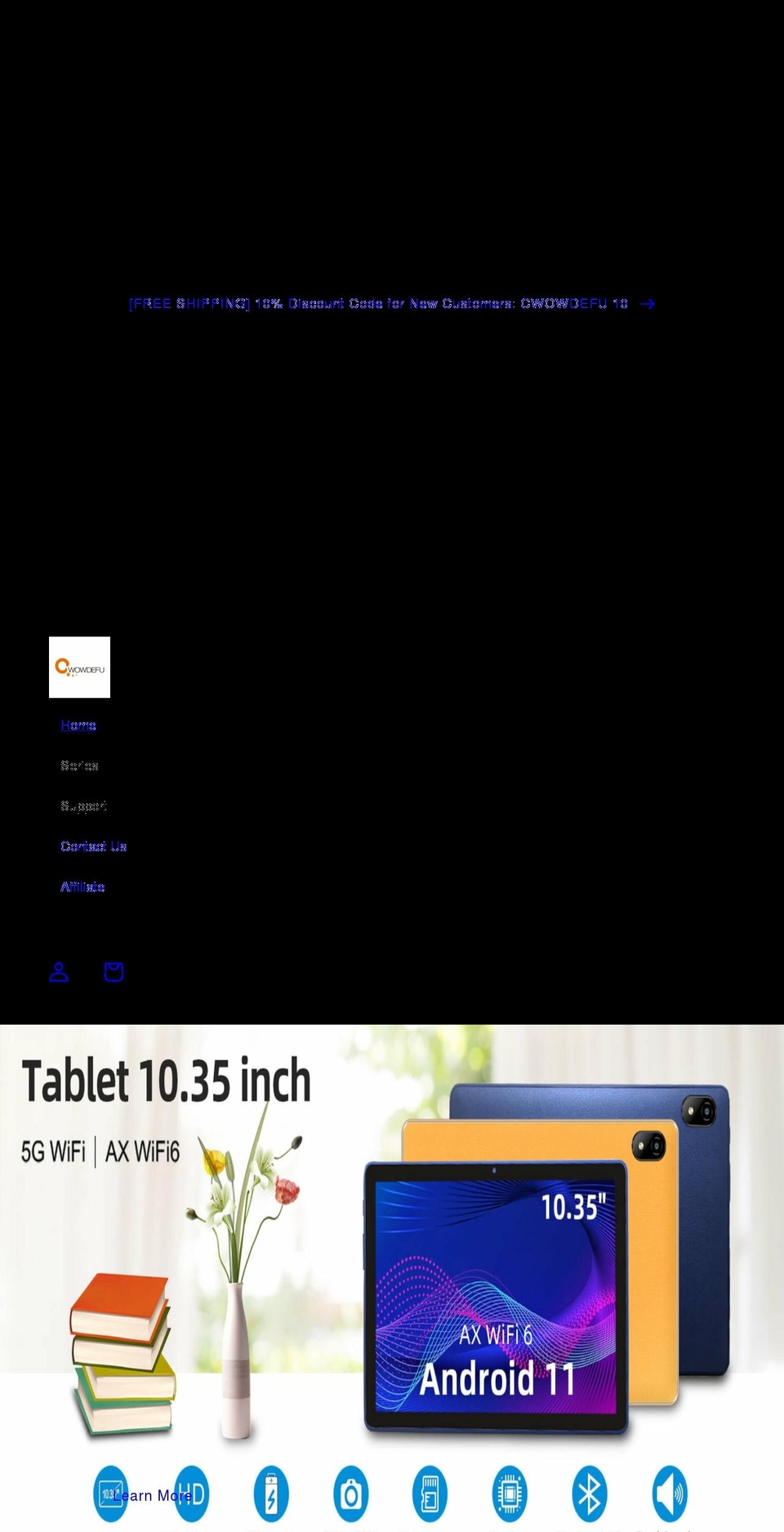 cwowdefu.com shopify website screenshot