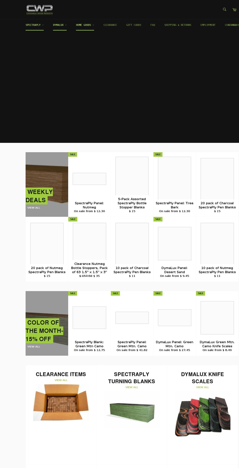 cwp-usa.com shopify website screenshot