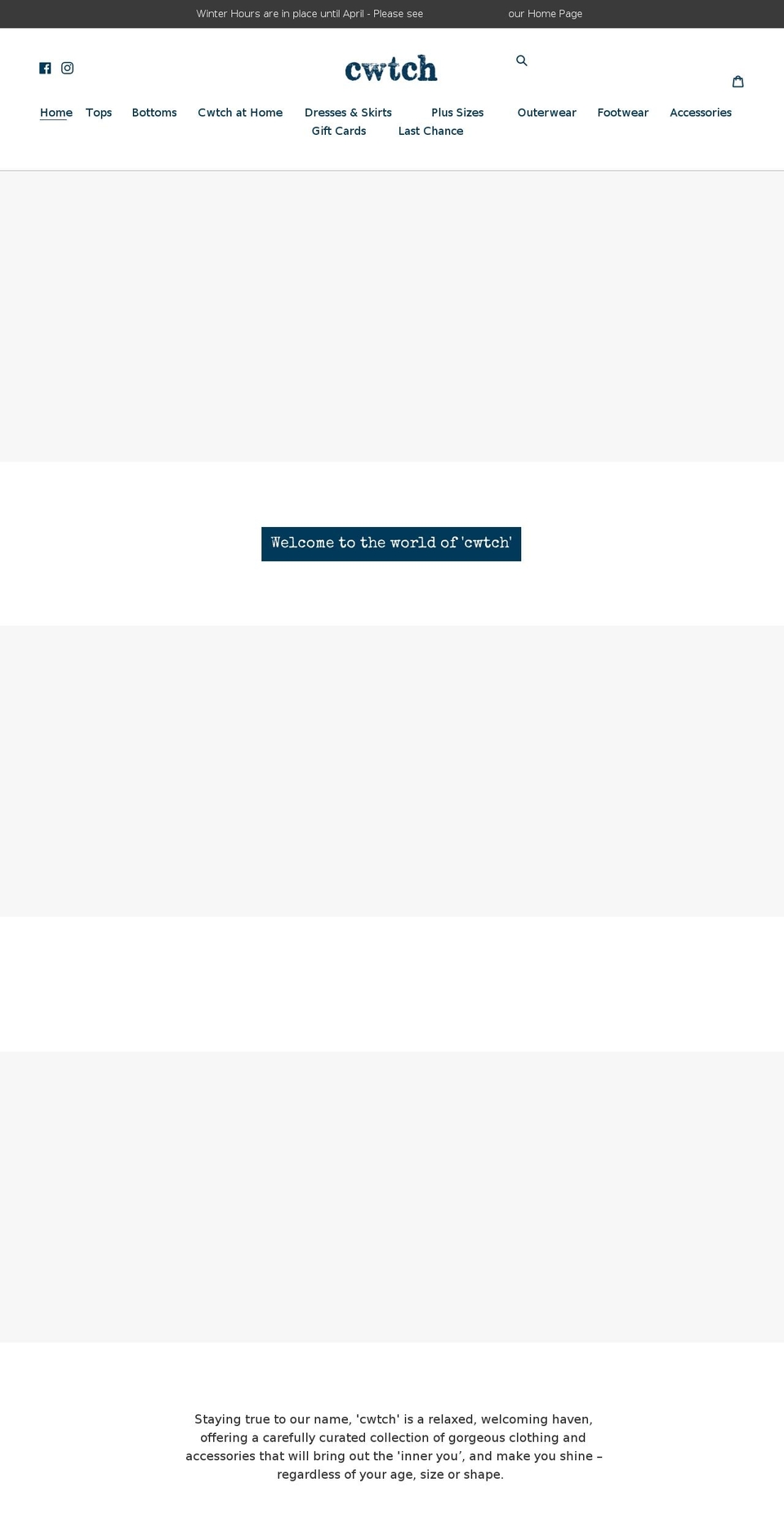 cwtchboutique.co.uk shopify website screenshot