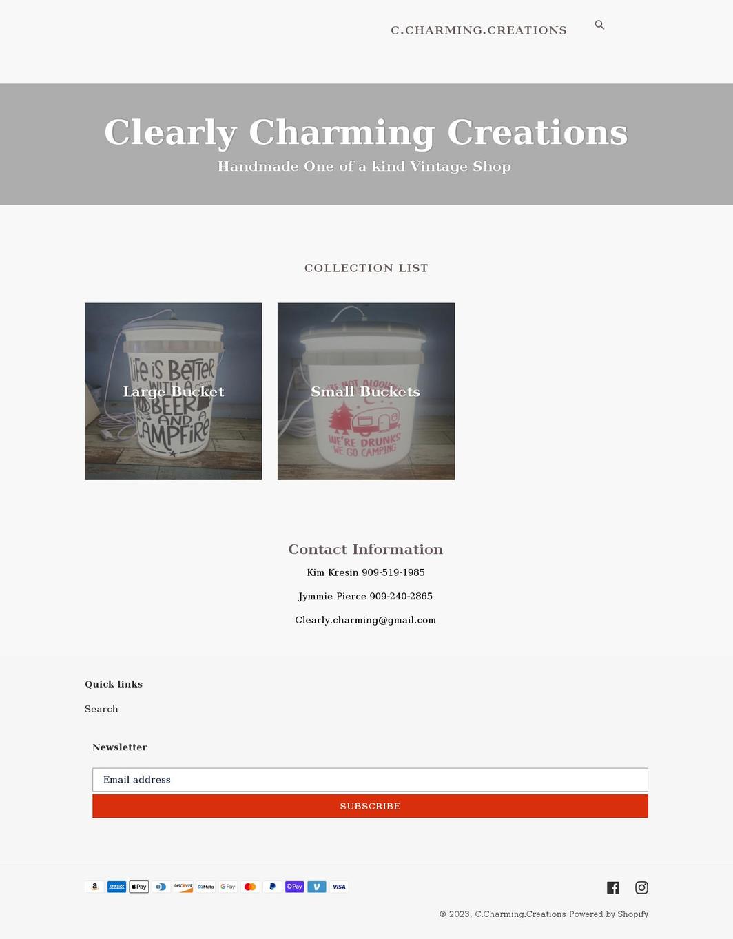 cx2creations.com shopify website screenshot